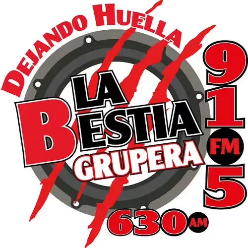 La Bestia Grupera (Cancún) - 91.5 FM / 630 AM - XHCCQ-FM / XECCQ-AM - Grupo Audiorama Comunicaciones - Cancún, Quintana Roo